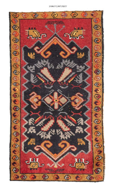 2x4 Old & Vintage Turkish Area Rug