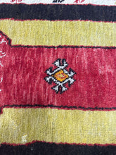 2x4 Red Vintage Turkish Area Rug