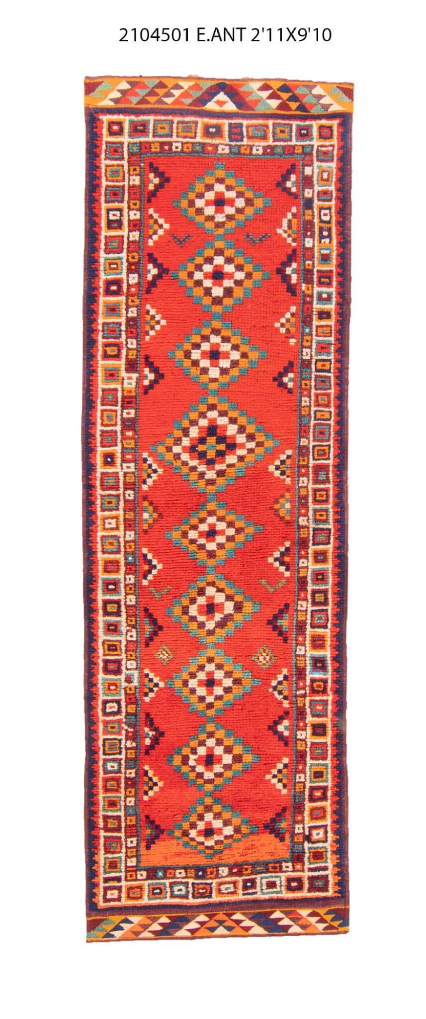 3x10 Old & Vintage Turkish Area Runner Rug