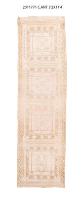 3x11 Old & Vintage Turkish Area Runner Rug