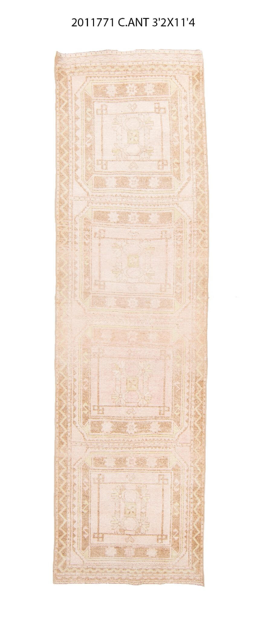 3x11 Old & Vintage Turkish Area Runner Rug