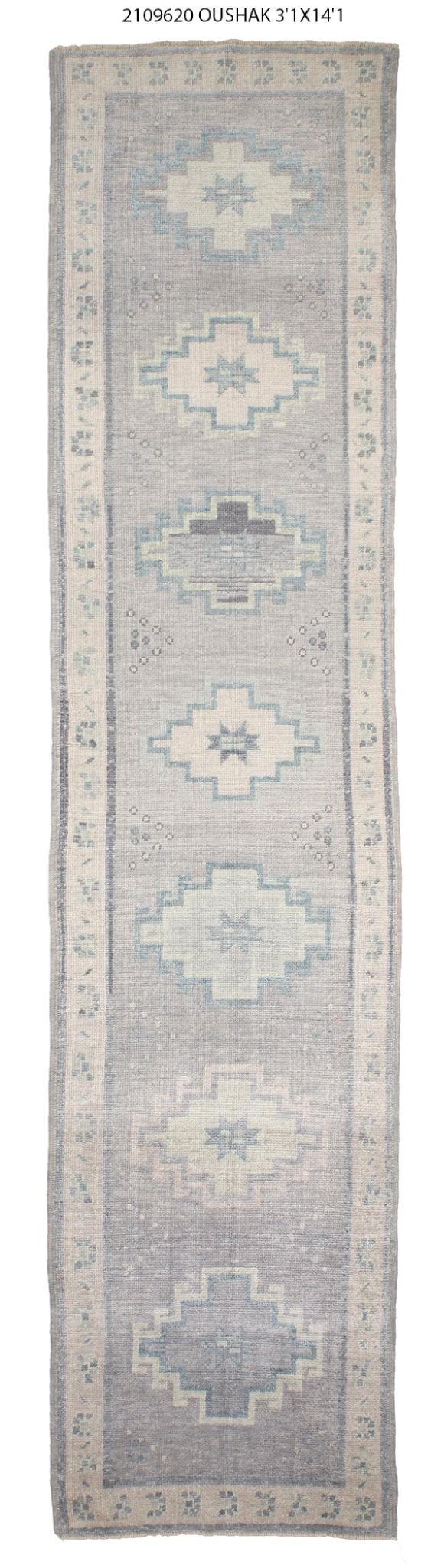 3x14 Modern Oushak Area Runner Rug