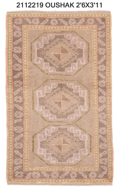 3x4 Modern Oushak Area Rug