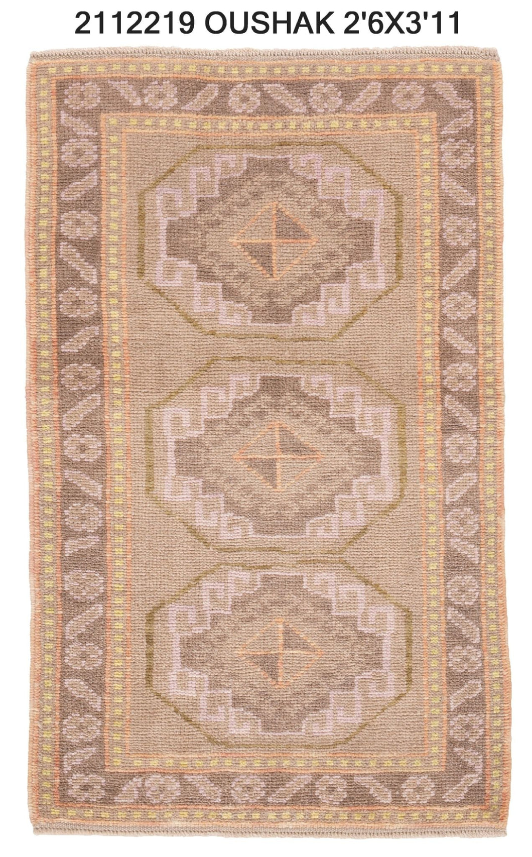 3x4 Modern Oushak Area Rug