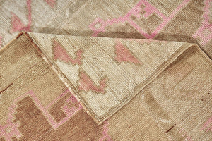 4x13 Green Old & Vintage Turkish Area Rug