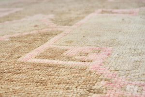4x13 Green Old & Vintage Turkish Area Rug