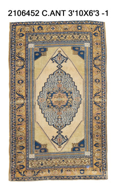 4x6 Old & Vintage Turkish Are Rug