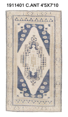 4x8 Old & Vintage Turkish Area Rug