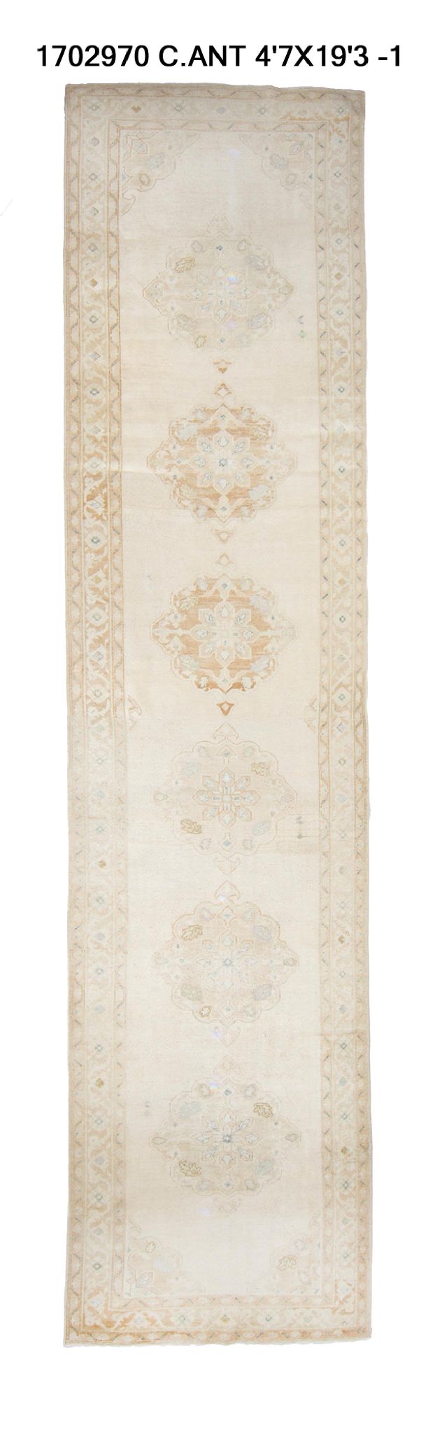 5x19 Old & Vintage Turkish Area Rug