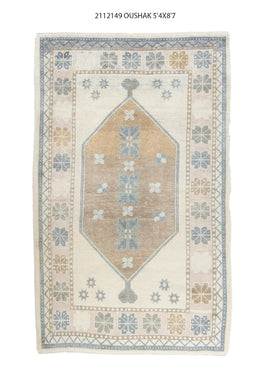 5x9 Modern Oushak Area Rug