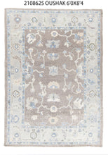 6x8 Modern Oushak Area Rug