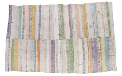 6x9 Colorful Vintage Turkish Area Rug