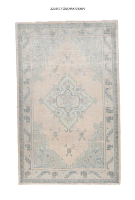 6x9 Modern Oushak Area Rug