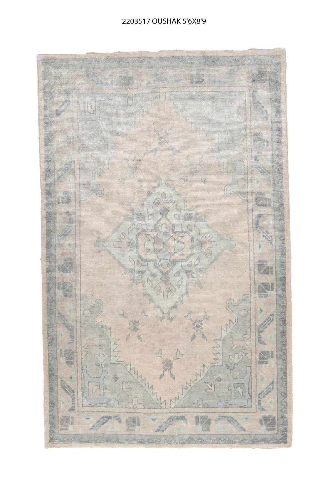 6x9 Modern Oushak Area Rug