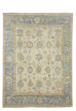 9x11 Modern Turkish Oushak Area Rug