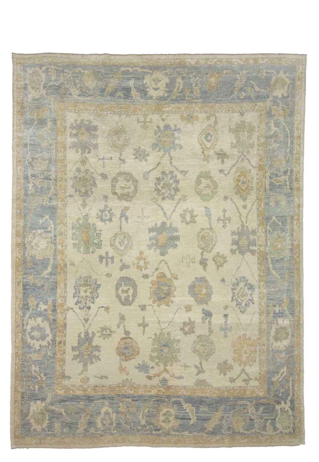 9x11 Modern Turkish Oushak Area Rug