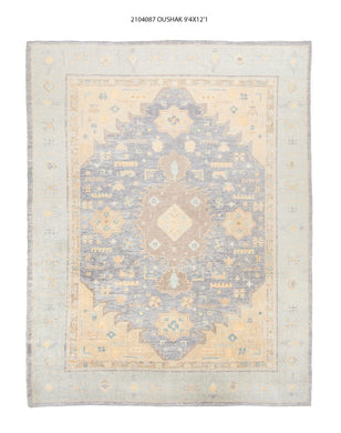 9x12 Modern Oushak Area Rug