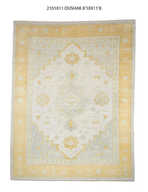 9x12 Modern Oushak Area Rug