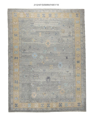 9x12 Modern Oushak Area Rug