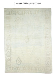 9x12 Modern Oushak Area Rug