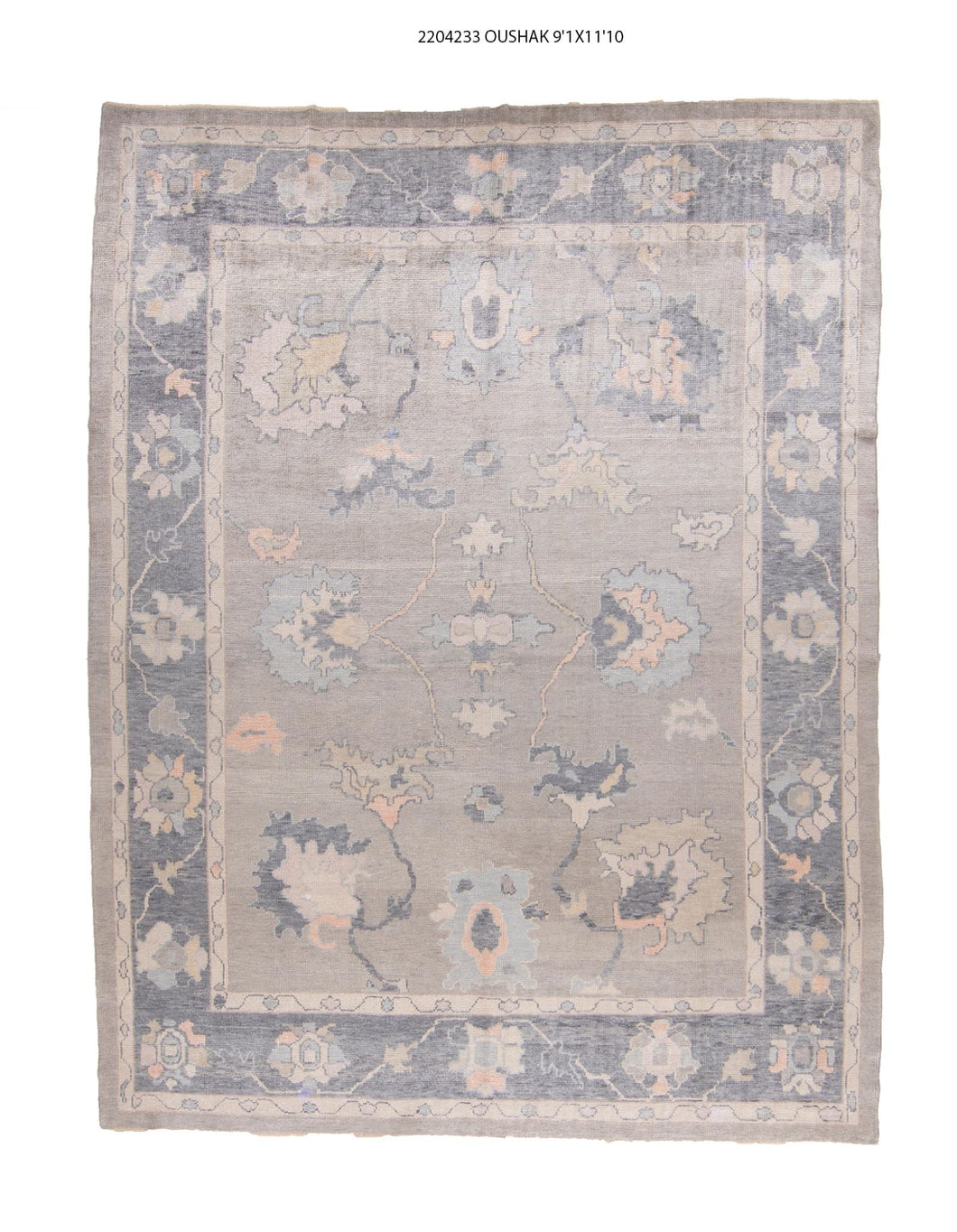 9x12 Modern Oushak Area Rug