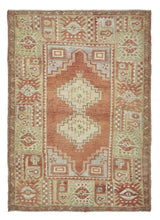 3x5 Red Old & Vintage Turkish Area Rug