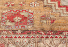 3x5 Red Vintage Turkish Area Rug