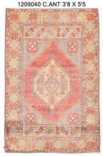 3x5 Pink Old & Vintage Turkish Area Rug