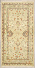 3x6 Wheat & Light Brown New Oushak Area Rug