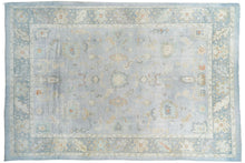 12x18 Blue Modern Oushak Area Rug