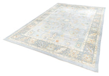 12x18 Blue Modern Oushak Area Rug