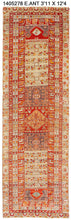 4x12 Red Vintage Turkish Runner Rug