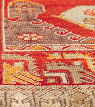 4x12 Red Vintage Turkish Runner Rug