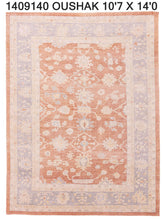 10x14 Red Oushak Area Rug