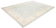 10x14 Blue Modern Oushak Area Rug