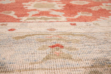 9x11 Red Modern Oushak Area Rug