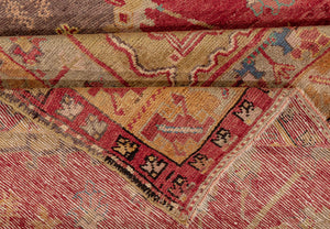 5x10 Red Old & Vintage Turkish Area Rug