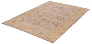 5x8 Yellow Modern Oushak Area Rug