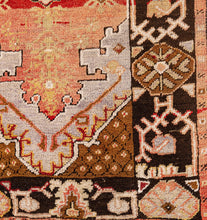 4x5 Red Vintage Turkish Area Rug