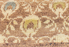 4x7 Brown & Yellow Vintage Turkish Area Rug