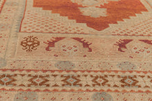 4x6 Indian Red & Ivory Old & Vintage Turkish Area Rug