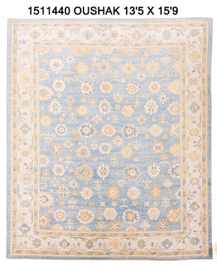 13x16 Colorful Modern Oushak Area Rug