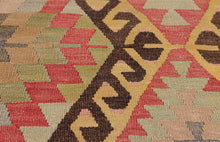 4x4 Colorful Vintage Turkish Area Rug
