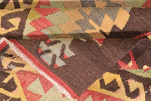 4x4 Colorful Vintage Turkish Area Rug