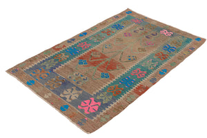 3x4 Old & Vintage Turkish Area Rug