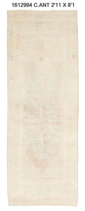 3x8 Old & Vintage Turkish Area Runner Rug