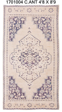 5x9 Old & Vintage Turkish Area Rug