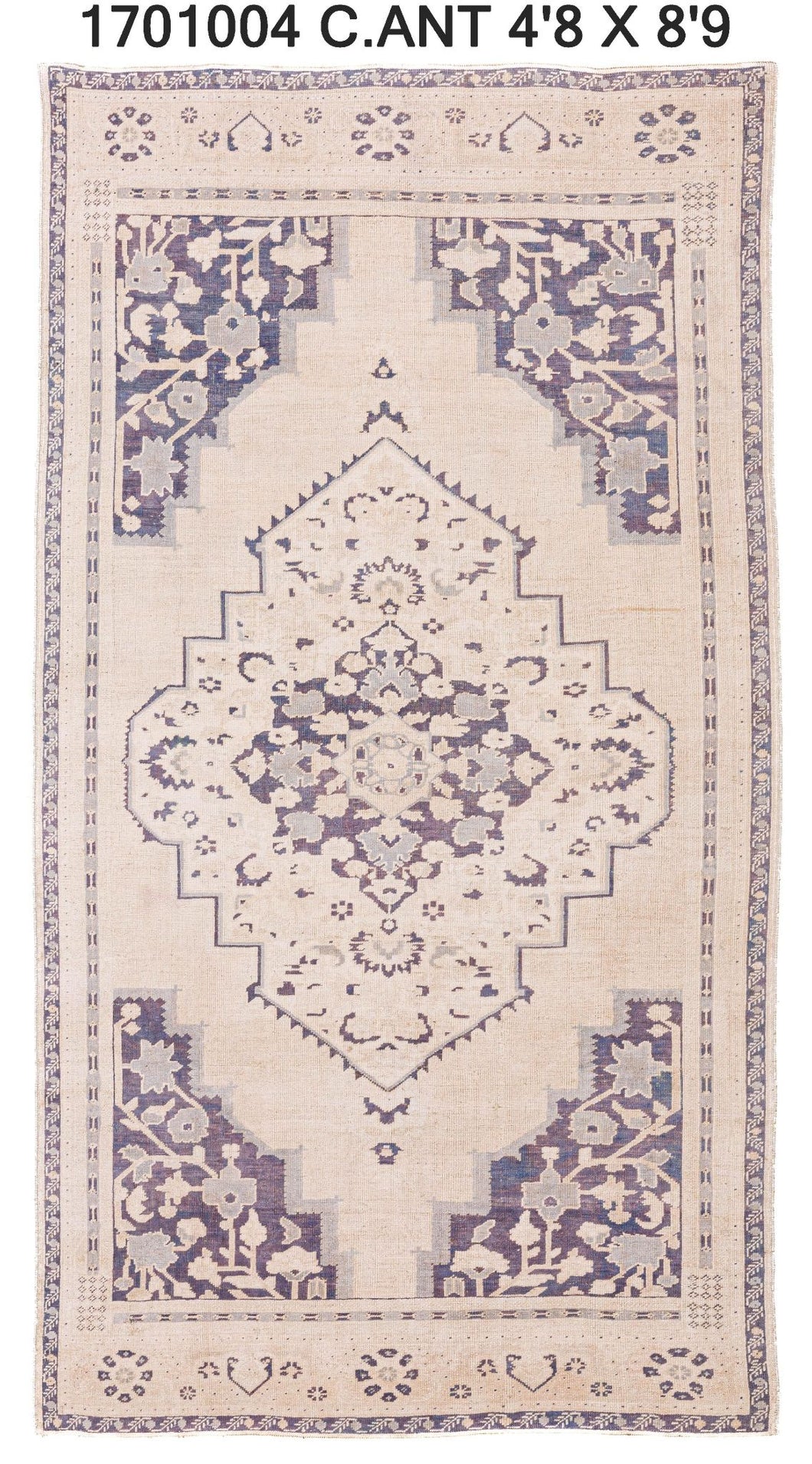 5x9 Old & Vintage Turkish Area Rug