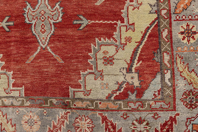 4x6 Red Vintage Turkish Area Rug