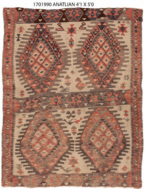 4x5 Turkish Carpet Area Rug